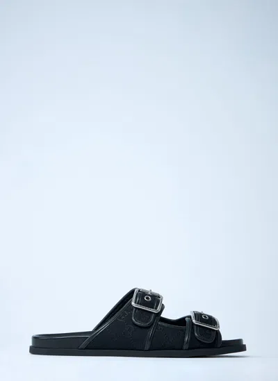 Gucci Gg Slide Sandals With Buckles