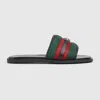 Gucci Gg Slider Sandals In Black