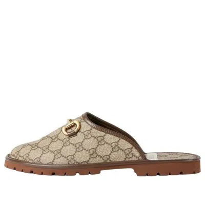 Gucci Gg Slipper Beige Canvas 'brown Beige'