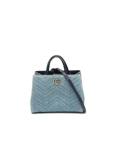 Gucci Gg Small Marmont Top Handle Bag In Pattern