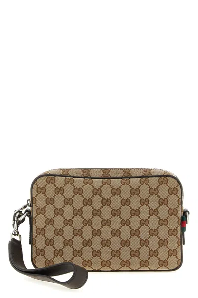 Gucci Gg Small Shoulder Strap In Brown
