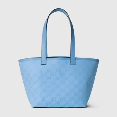 Gucci Gg Small Tote Bag In Blue