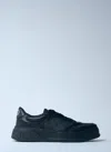Gucci Chunky Sneakers Lace-up Perforated Panels In Black