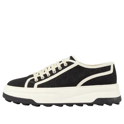 Gucci Gg Sneakers 'white Black' In Multi