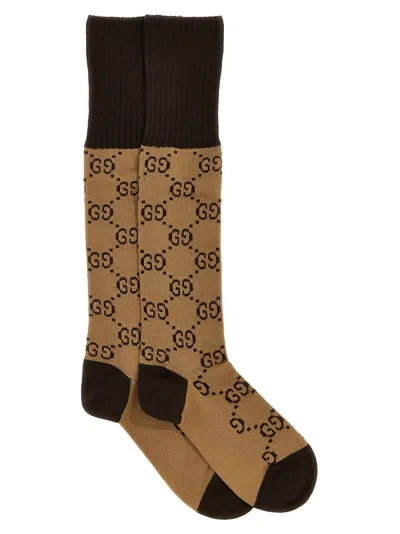 Gucci Gg Socks Brown
