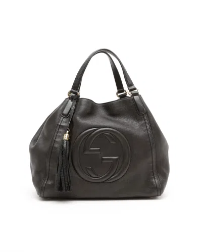 Gucci Gg Soho Cellarius Tote Bag In Brown