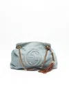 Gucci Gg Soho Denim Shoulder Bag In Blue