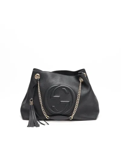 Gucci Gg Soho Tote Bag In Black