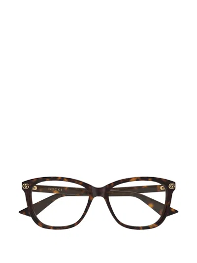 Gucci Gg Square-frame Glasses In Multi