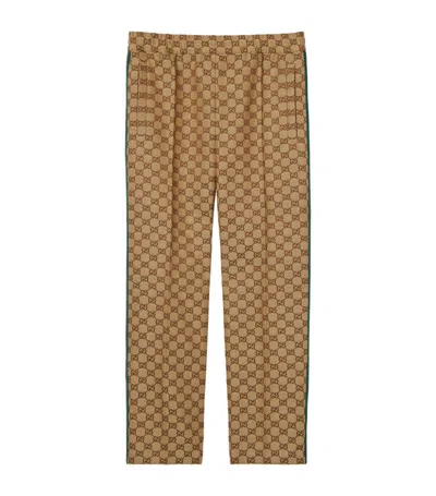 Gucci Gg Straight Trousers In Beige