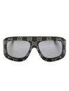 Gucci Gg Street Pilot-frame Sunglasses In 黑色