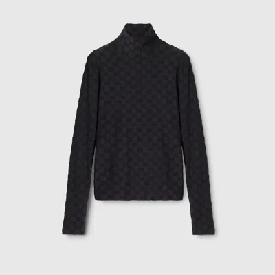 Gucci Gg Stretch Jersey T-shirt In Black