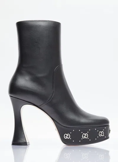 GUCCI GG STUDS PLATFORM BOOTS