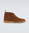 Gucci Brown Oxford Shoes With Web Detail On The Heel And Low Heel In Gg Canvas Man