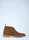 Gucci Brown Oxford Shoes With Web Detail On The Heel And Low Heel In Gg Canvas Man In Multi
