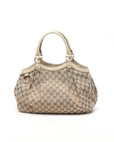 Gucci Gg Sukey Tote Bag In Sand