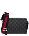 Gucci Gg Mini Faux Leather Crossbody Bag In Black