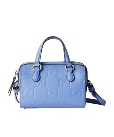 Gucci Gg Super Mini Handbag In Blue