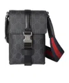 Gucci Super Mini Gg Messenger Bag In Black
