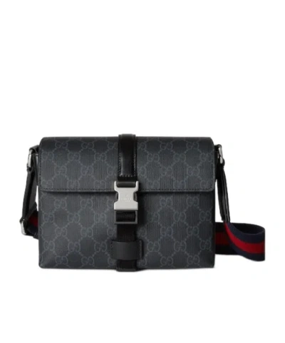 Gucci Super Mini Gg Bag In Black