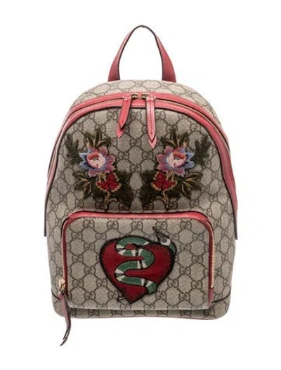 Pre-owned Gucci Gg Supreme Backpack