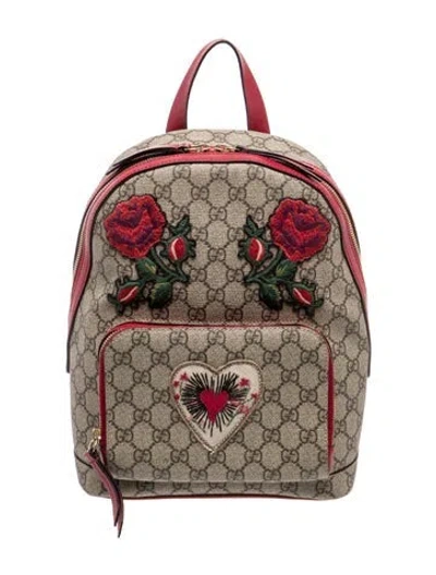 Pre-owned Gucci Gg Supreme Backpack