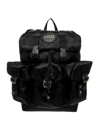 Pre-owned Gucci Gg Supreme Backpack In Black