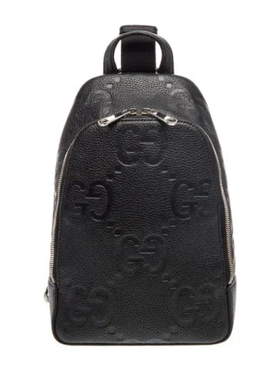 Pre-owned Gucci Gg Supreme Backpack In Black
