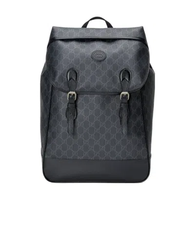 Gucci Gg Supreme Backpack In Black