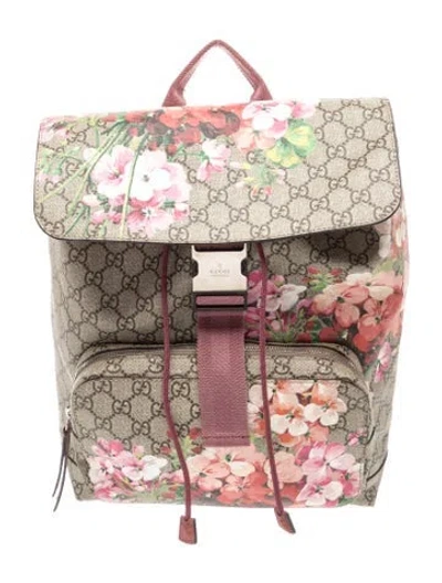 Pre-owned Gucci Gg Supreme Backpack In Multi