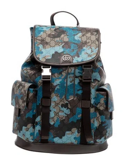 Pre-owned Gucci Gg Supreme Backpack In Multicolor