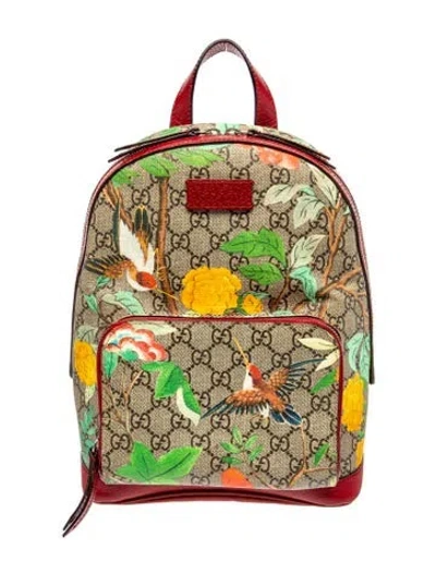 Pre-owned Gucci Gg Supreme Backpack In Neutral