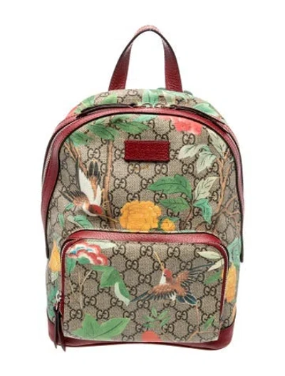 Pre-owned Gucci Gg Supreme Backpack In Neutral