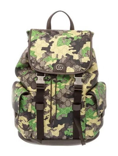 Pre-owned Gucci Gg Supreme Backpack W/ Tags In Multicolor