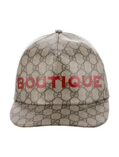 Pre-owned Gucci Gg Supreme Baseball Cap In Neutral