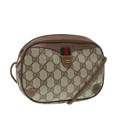 Pre-owned Gucci Gg Supreme Beige Canvas Shoulder Bag ()