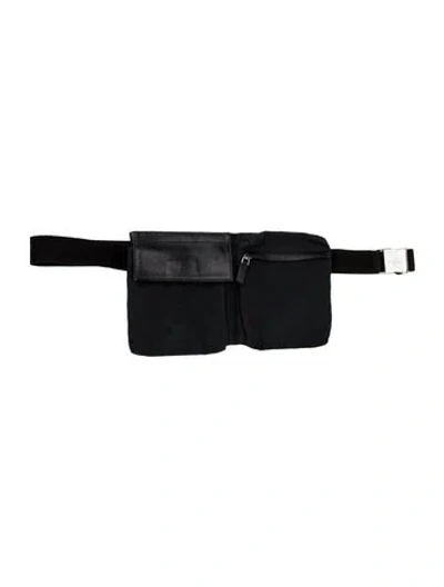 Pre-owned Gucci Gg Supreme Belt Bag In Black