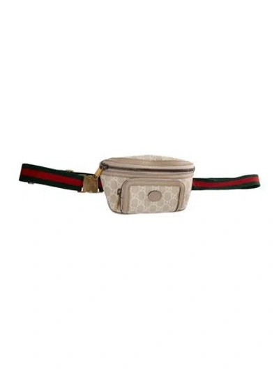 Pre-owned Gucci Gg Supreme Belt Bag In Neutrals