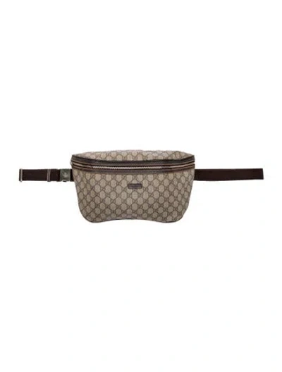 Pre-owned Gucci Gg Supreme Belt Bag In Neutrals