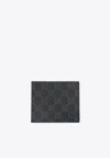Gucci Gg Supreme Bi-fold Wallet In Black