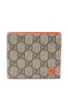 Gucci Gg Supreme Bi-fold Wallet In Neutral