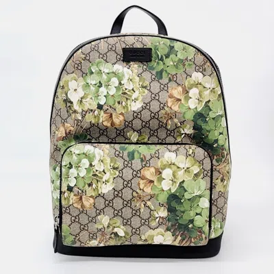 Pre-owned Gucci Multicolor Gg Supreme Canvas Bloom Backpack