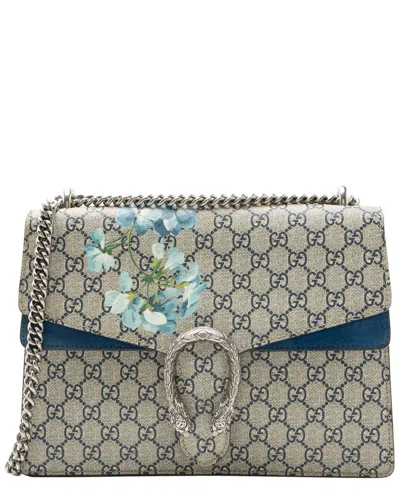 Pre-owned Gucci Gg Supreme Blooms Dionysus Large Shoulder Bag (authentic Pre-loved)