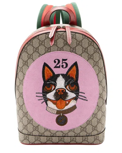Pre-owned Gucci Gg Supreme Bosco Backpack (authentic Pre-loved)