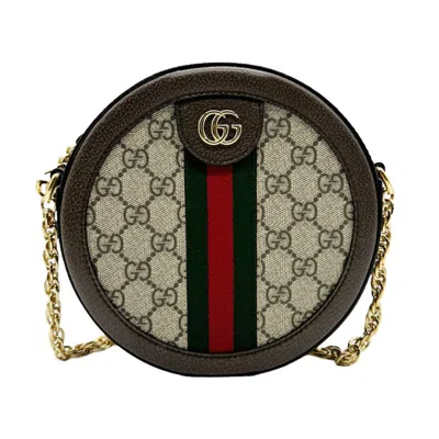 Gucci Gg Supreme Brown Canvas Shoulder Bag ()