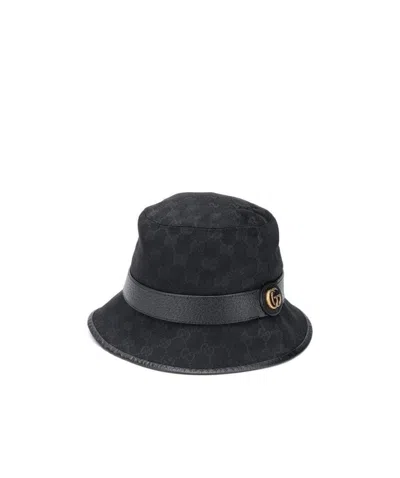 Gucci Gg Supreme Bucket Hat In Black