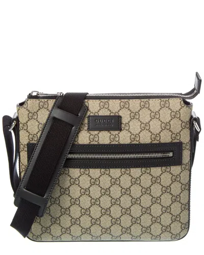 Gucci Gg Supreme Canvas & Leather Crossbody