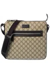 Gucci Gg Supreme Canvas & Leather Messenger Bag
