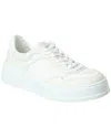Gucci Gg Fabric And Leather Sneakers In White