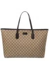 Gucci Gg Supreme Canvas & Leather Tote